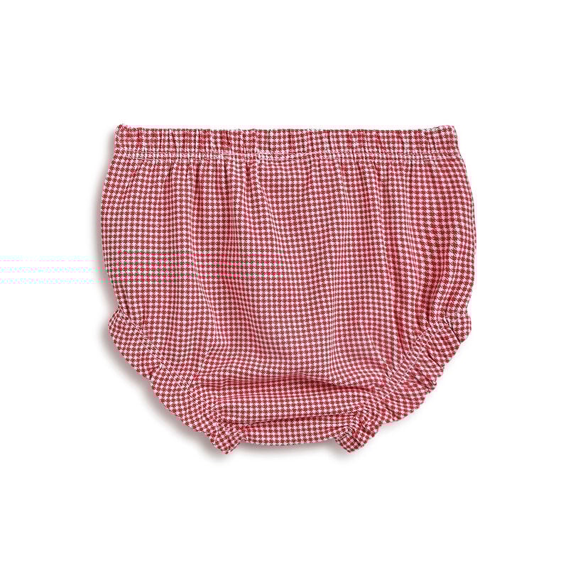 Girls White and Red Short Sleeve Dress with Panties image number 3